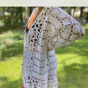 Crochet granny square cardigan